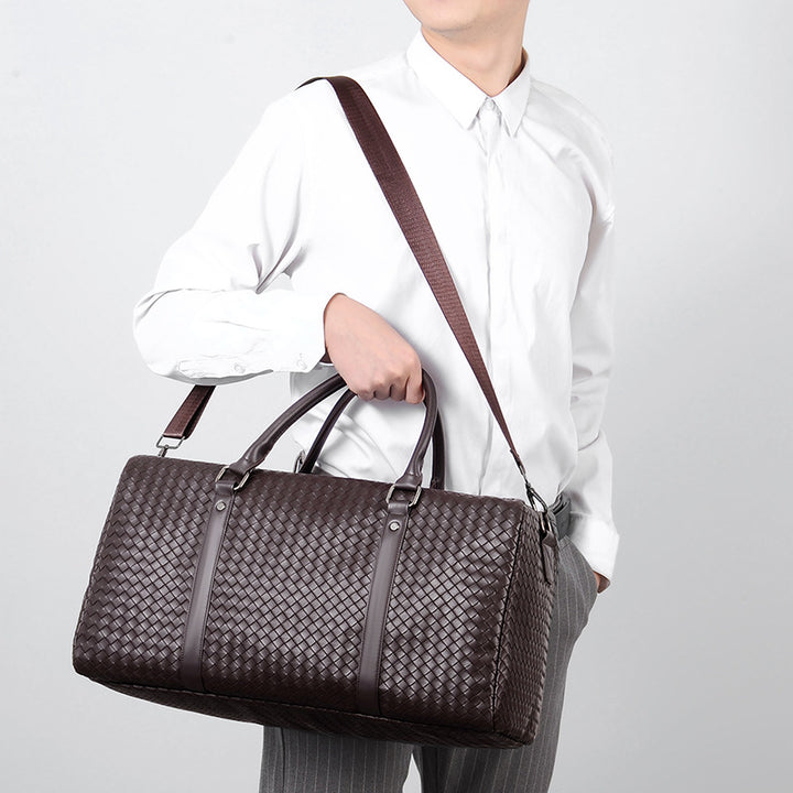 Gewebte Leder Reise-Tasche Karnz