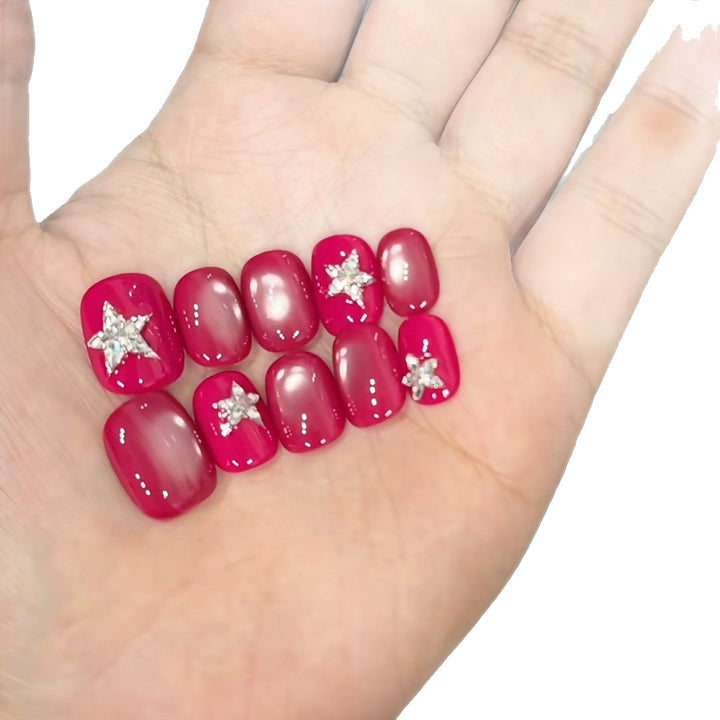 Glamorous Star-Accent Nail Tips Karnz