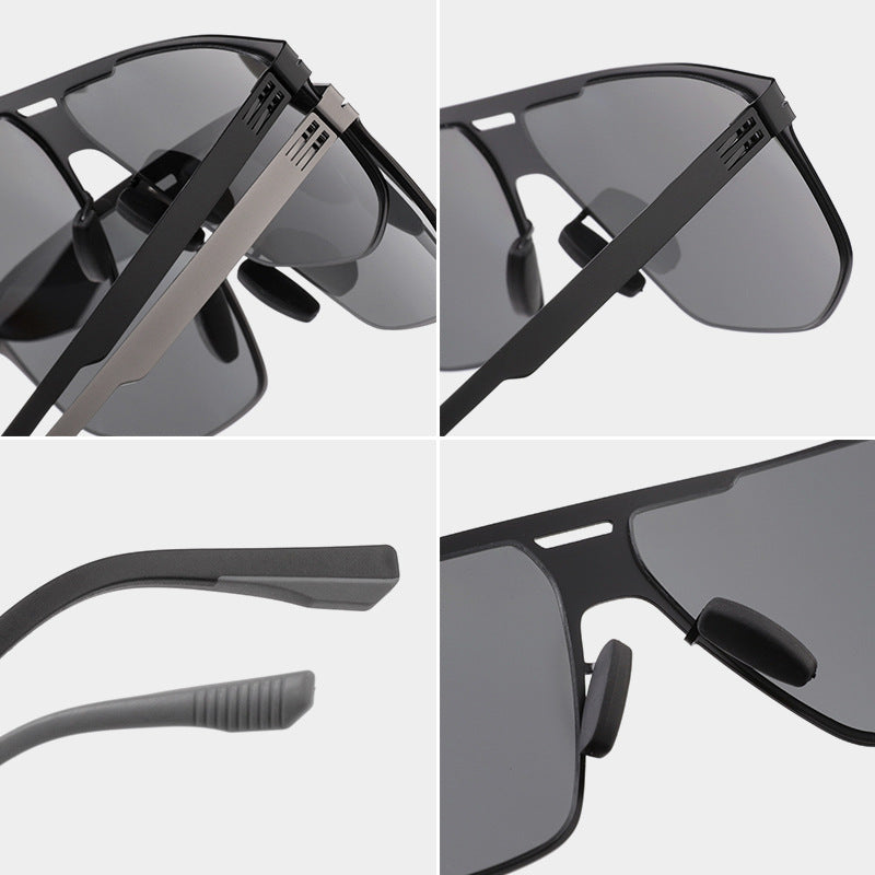 Trendy Quadrat Rahmen Sonnenbrille Karnz