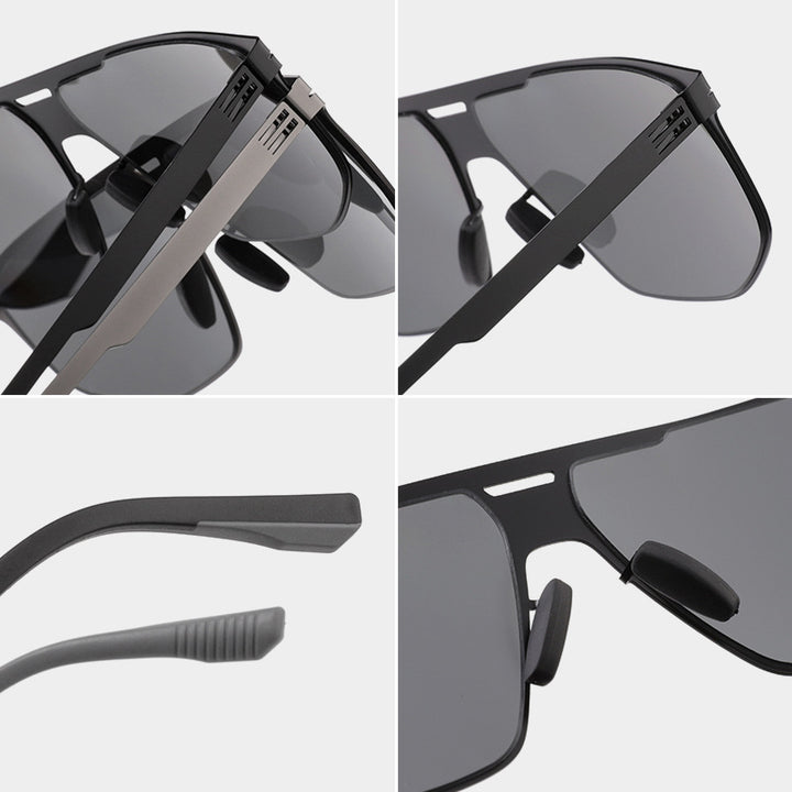 Trendy Quadrat Rahmen Sonnenbrille Karnz