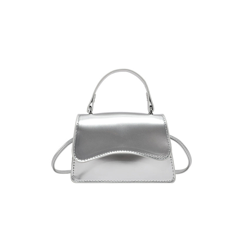 WoStylish Patentleder Mini-Handtasche Karnz