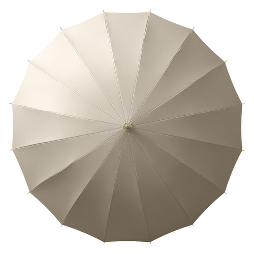 Damen eleganter Regenschirm mit Griff aus Naturmaterialien Karnz