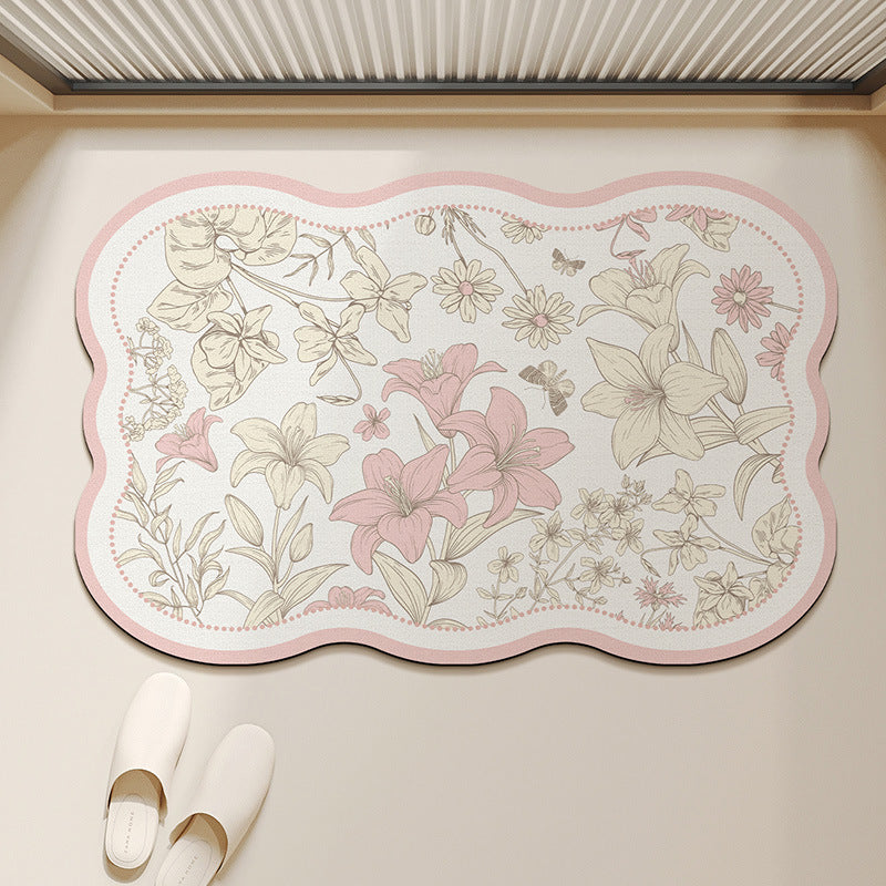 Floral-förmige dekorative Teppichmatte