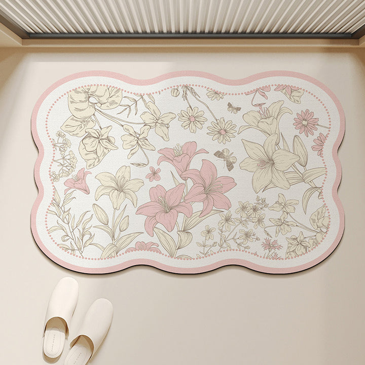 Floral-förmige dekorative Teppichmatte