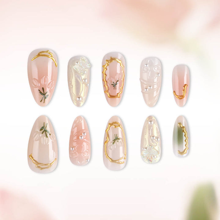 Künstlerische Gel-Nagelverlängerungen Karnz