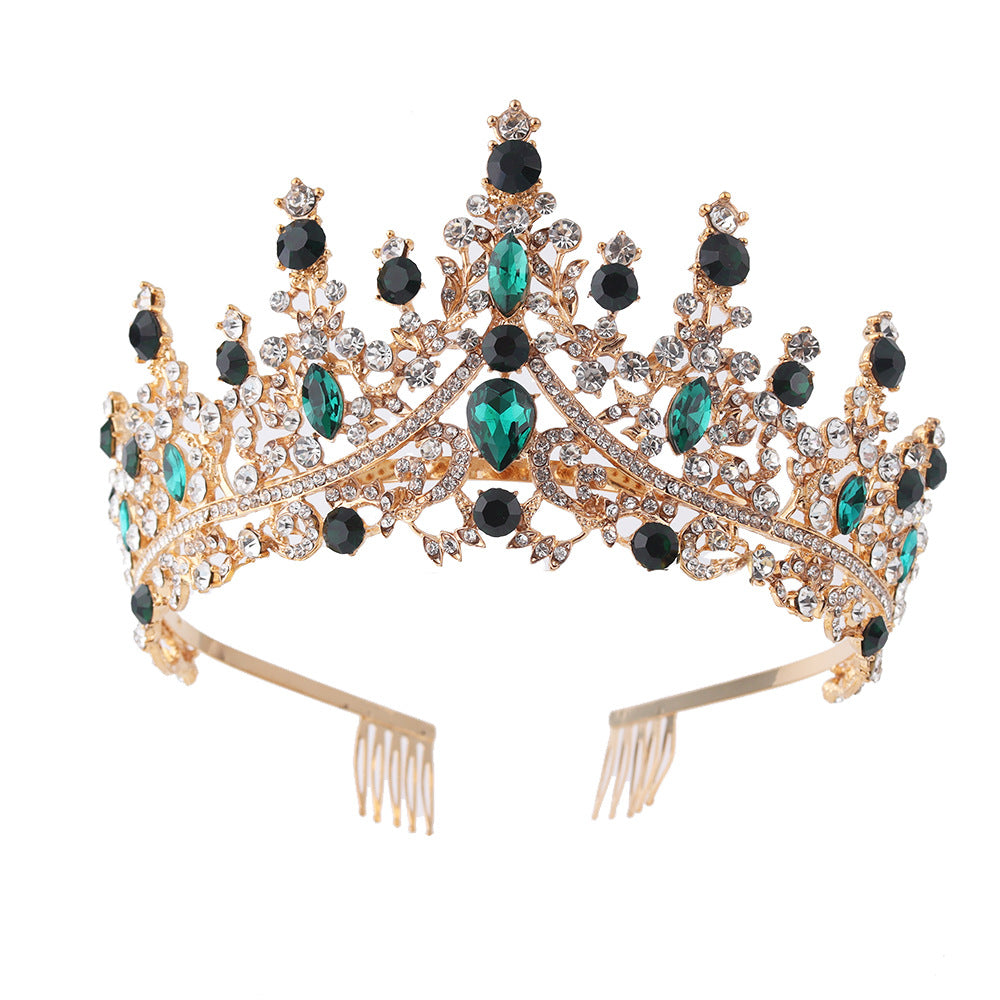Damen Strass Tiara mit funkelnden Edelsteinen Karnz