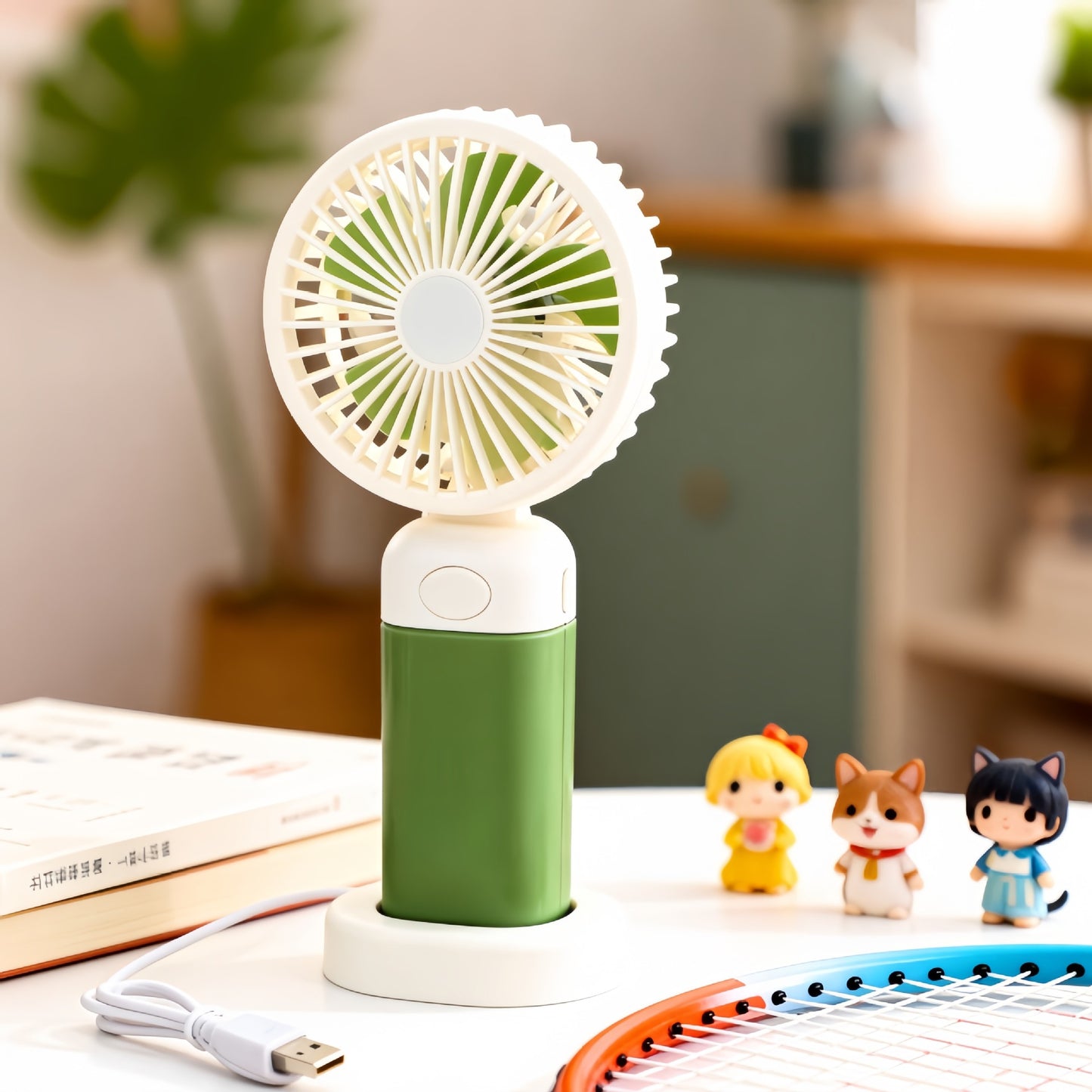 Damen Tragbarer Handventilator mit USB-Ladefunktion und ergonomischem Design Karnz