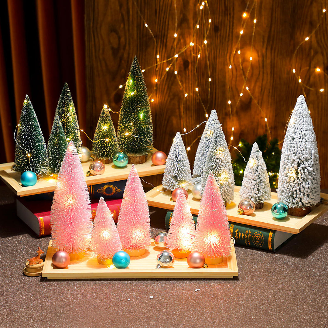Dekoratives Miniatur-Weihnachtsbaum-Set Karnz