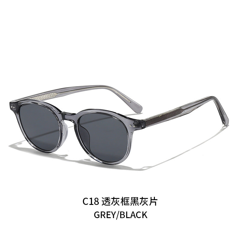 Damen runde modische Sonnenbrille mit UV-Schutz Karnz