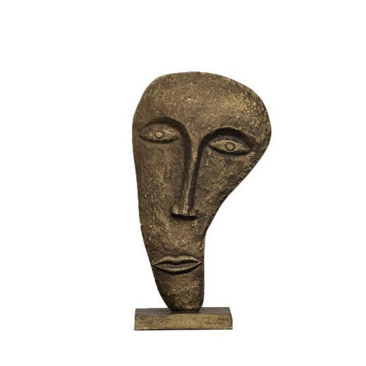 Stylische künstlerische Gesichts Skulptur