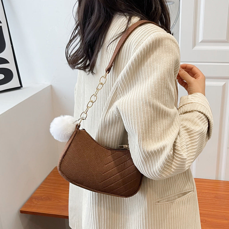 WoStylish Kunstfell Mini Handtasche Karnz