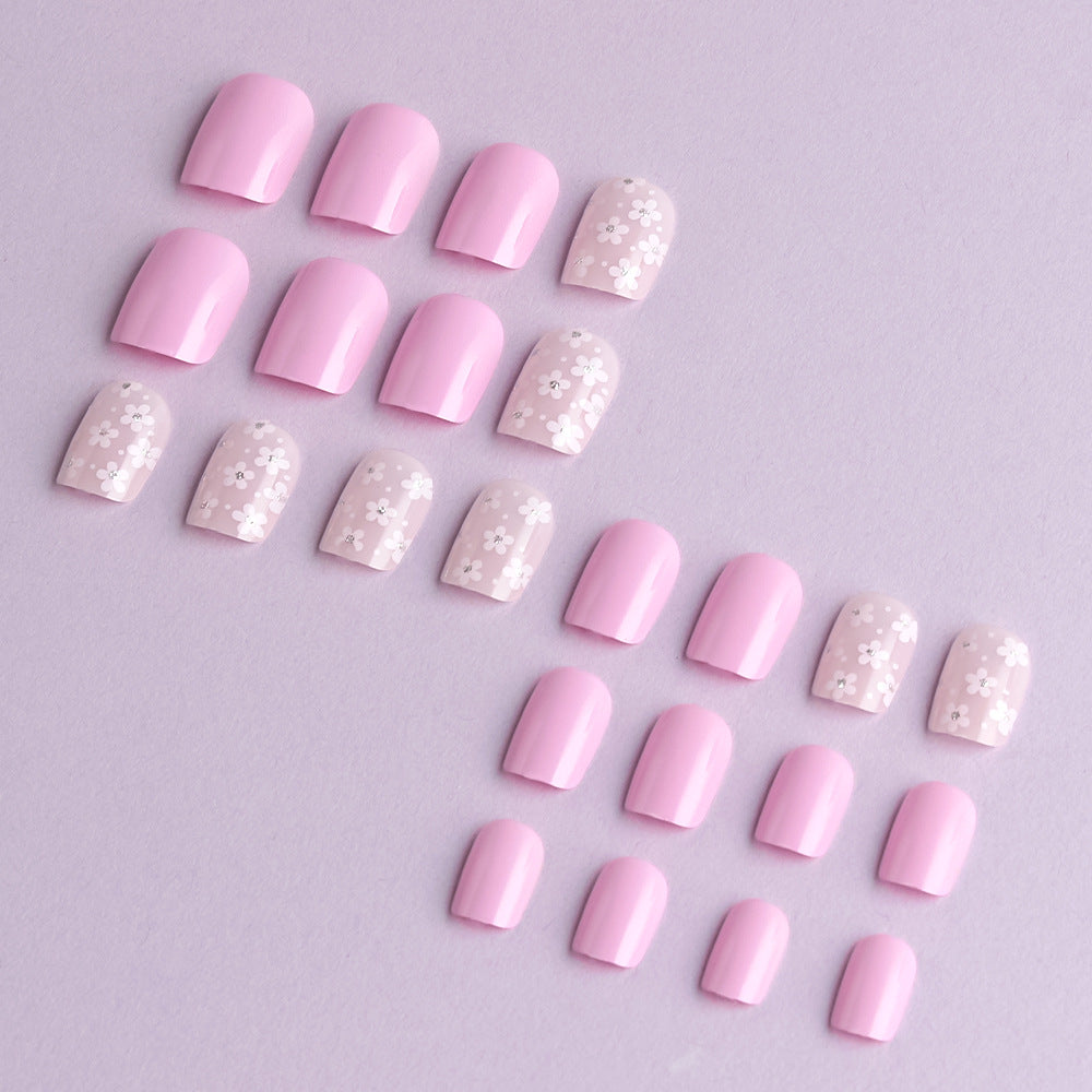 Floral Themen Press-On Nagelkunst Set Karnz