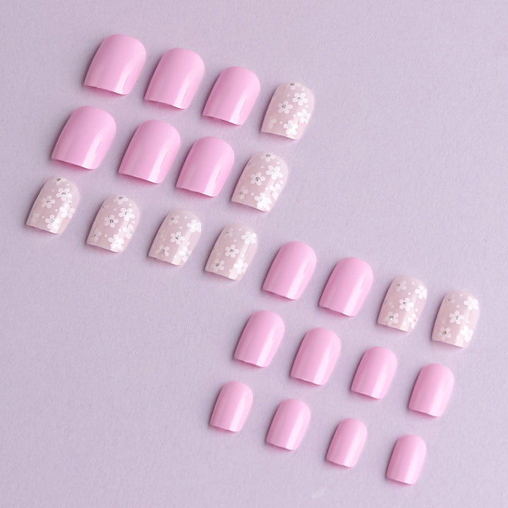 Floral Themen Press-On Nagelkunst Set Karnz