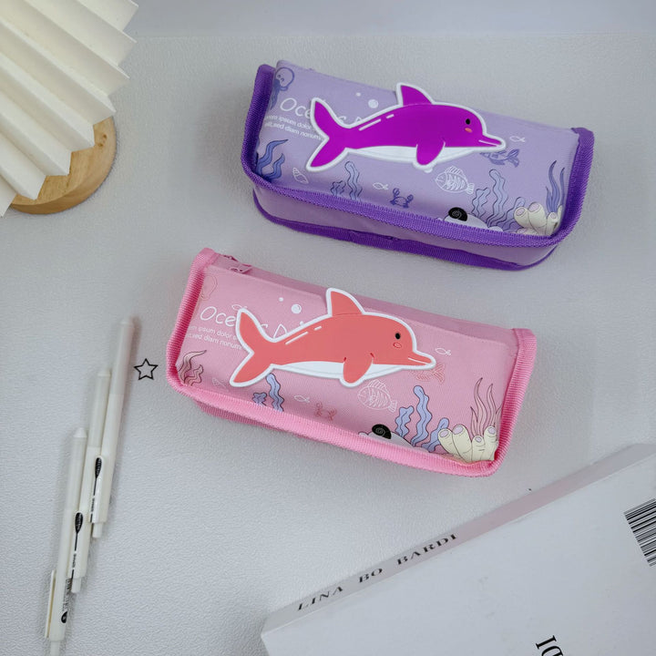 Süßes Delfin-Design Federmäppchen Karnz