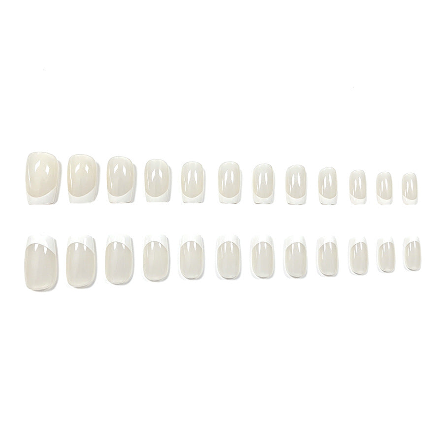 Elegante French Tip Acryl-Nagelverlängerungen Karnz 1789915965