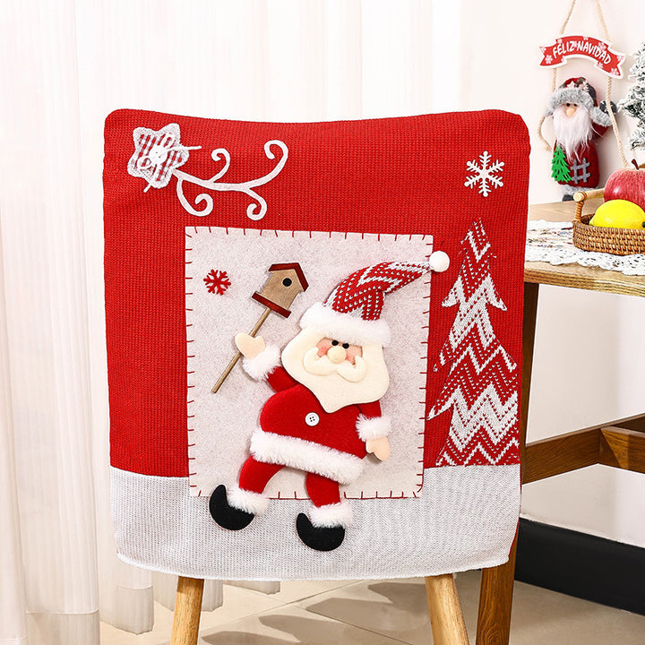Festliche Stuhlüberzüge mit Weihnachtsmotiv Karnz