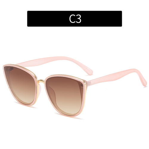 Chic Winkelränder Übergroße Sonnenbrille