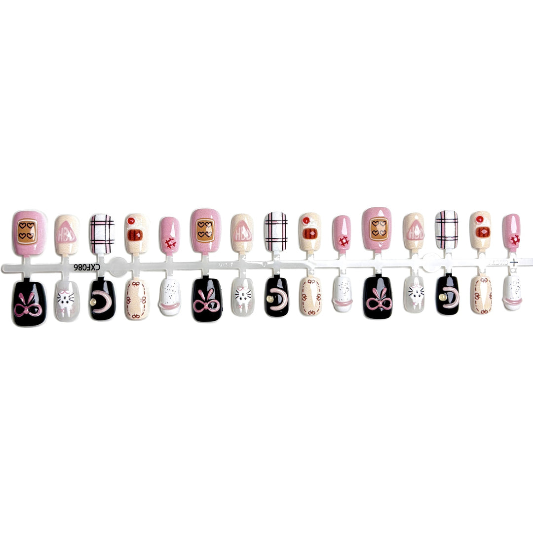 Künstlerische Nail Art Aufkleber Designs