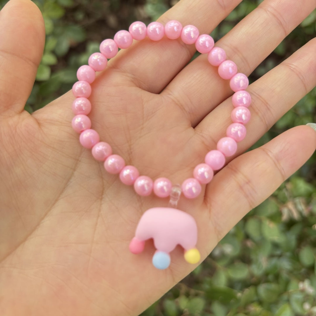 Süßes Armband mit Elefantenanhänger Aus Glas Karnz
