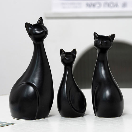 Dekorative Keramik Katze Karnz