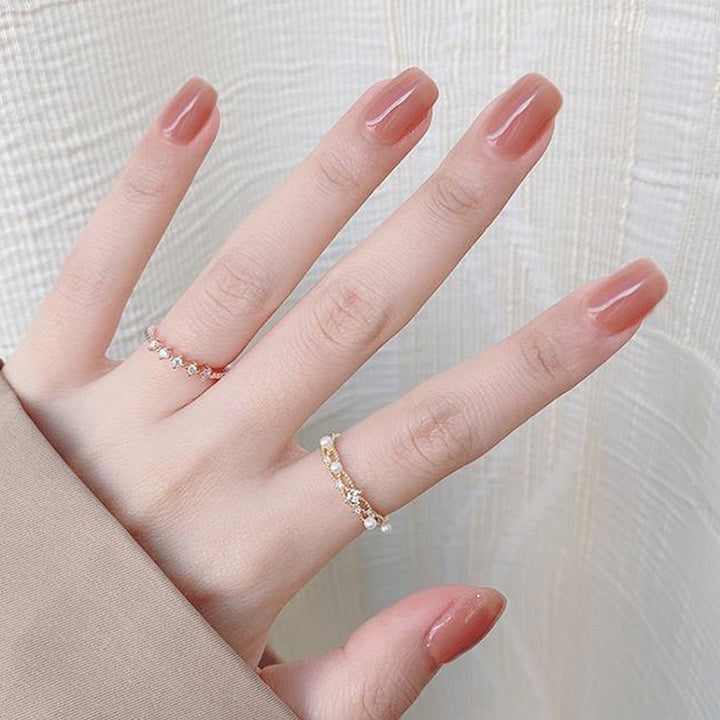 Natürliche Glänzende Nagelspitzen Karnz