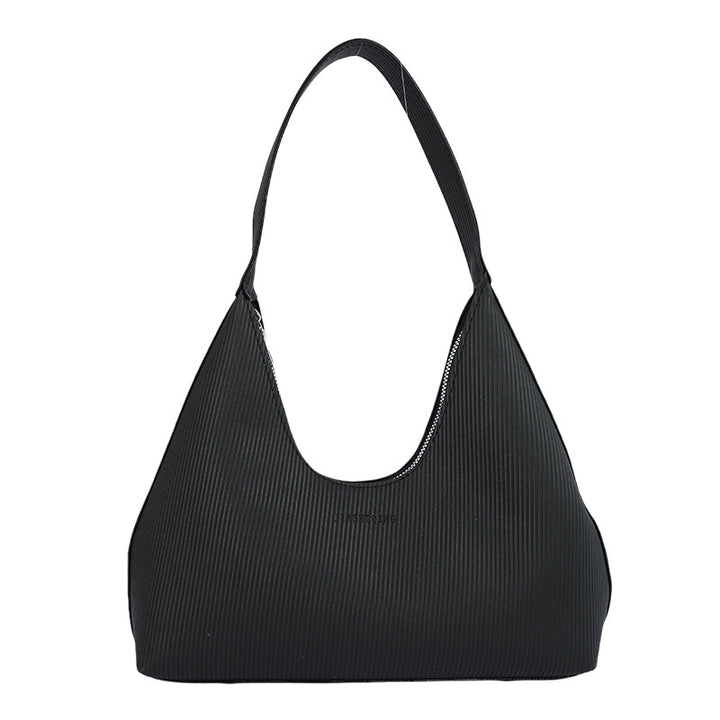 WoTexturiertes geripptes Hobo-Handtasche Karnz