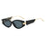 Damen elegante Cat-Eye Sonnenbrille mit goldenen Akzenten Karnz