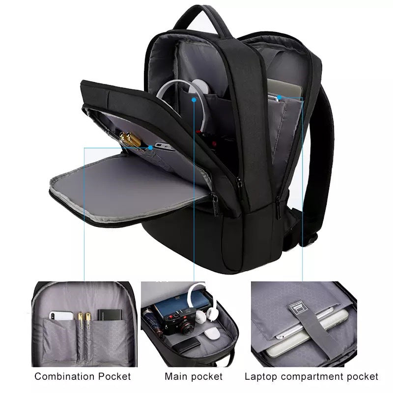 Eleganter Business-Rucksack mit Verstärktem Schutzsystem Karnz