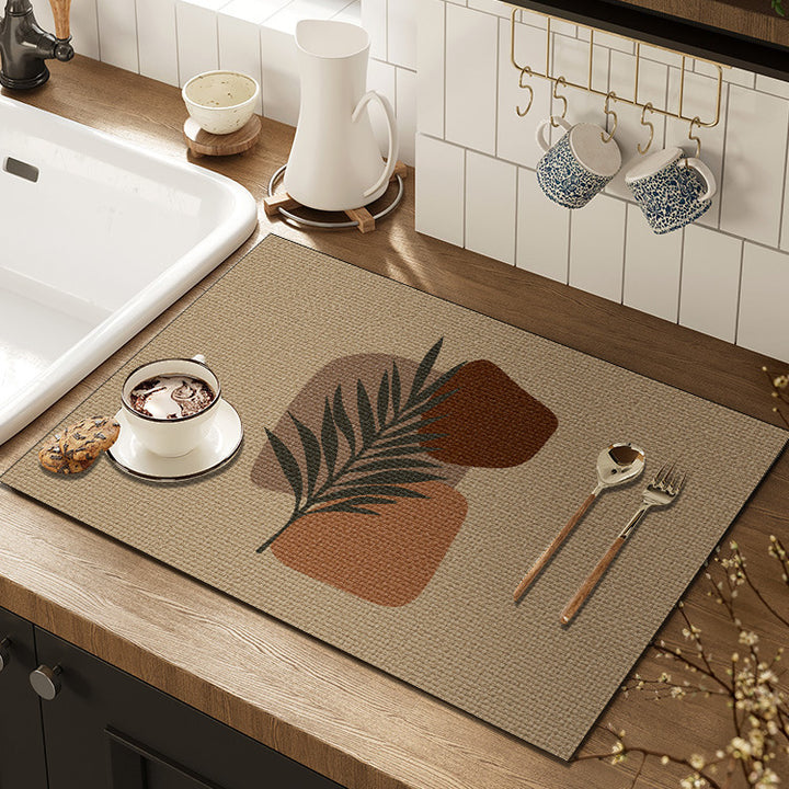 Künstlerische Floral Küchenmatte Karnz