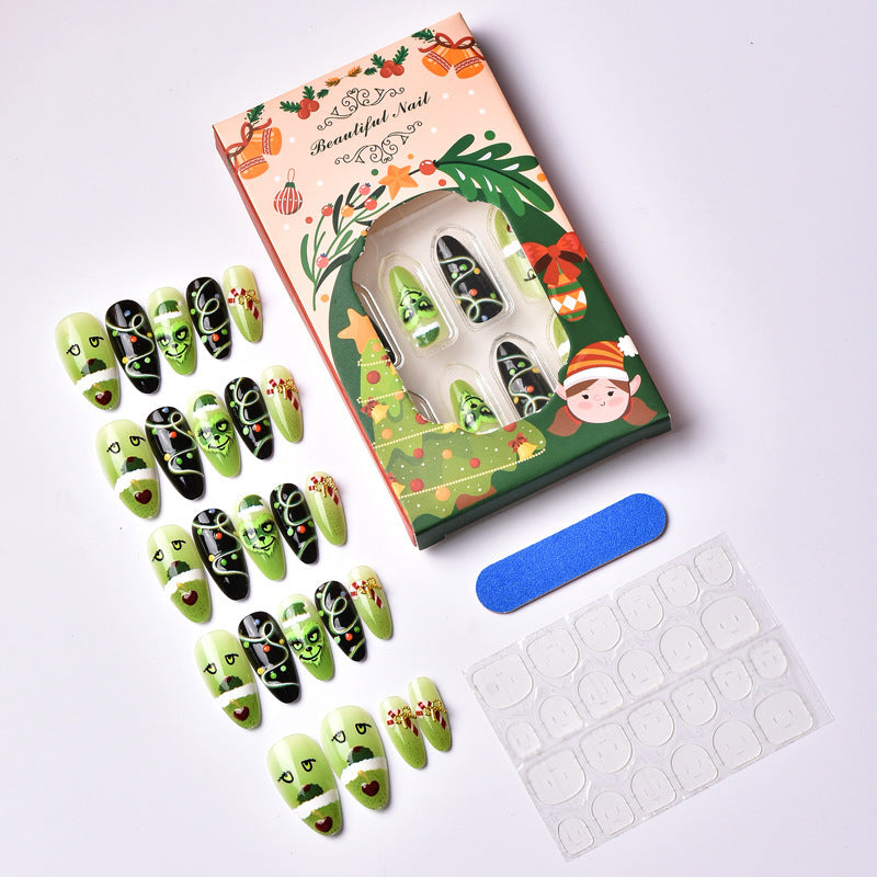 Themenweihnachtspress-on-Nagelset
