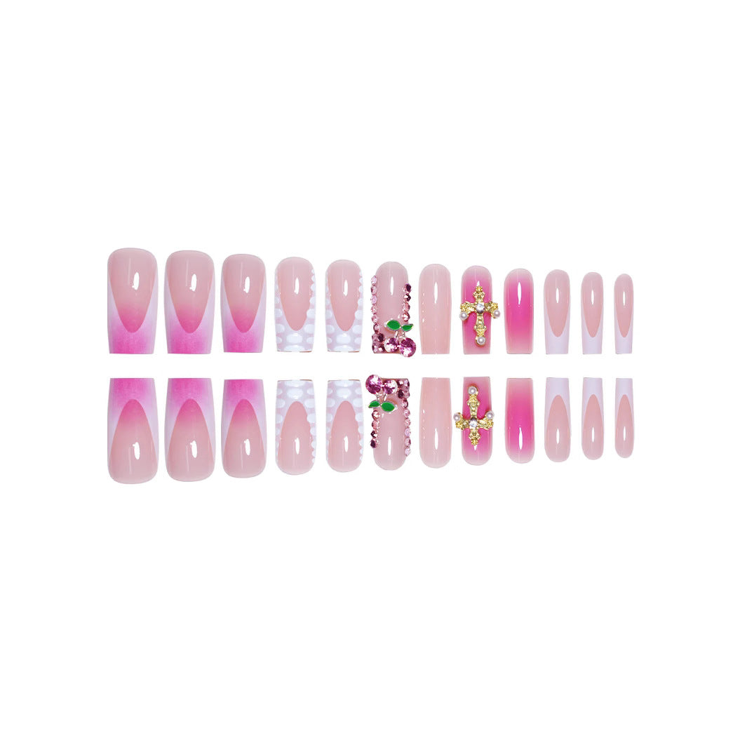 Glamouröse Strass-beglitterte Nagelkunstverlängerungen Karnz