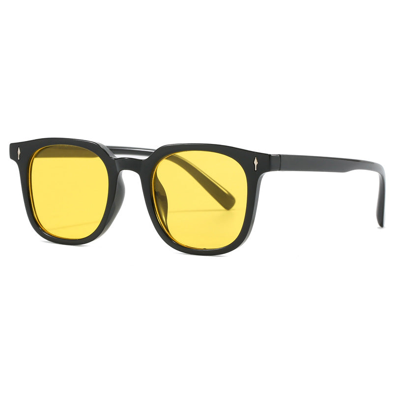 Damen modische quadratische Sonnenbrille mit langlebigem Kunststoffrahmen Karnz