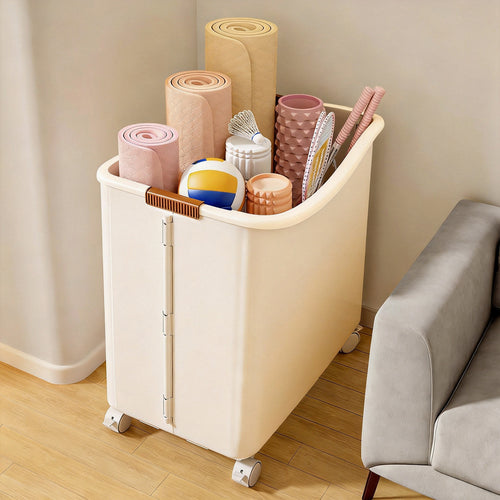 Rollender doppelt compartment Sportgeräte Aufbewahrung Wäschekorb Organizer