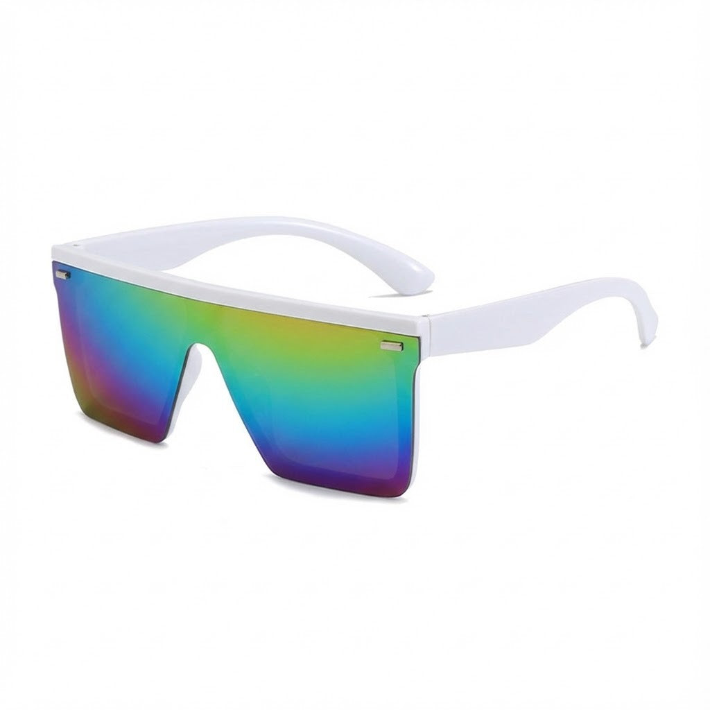 Damen Sportliche Oversized-Sonnenbrille mit modernem Rahmen Karnz
