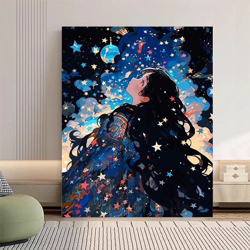 Gemütliche Wohnillustration Leinwandkunst Karnz
