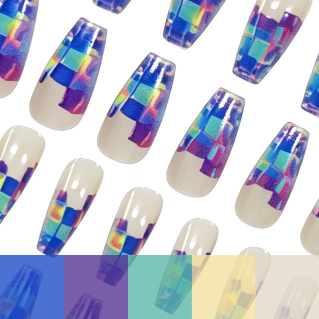 Künstlerische transparente Acryl-Nagelerweiterungen Karnz