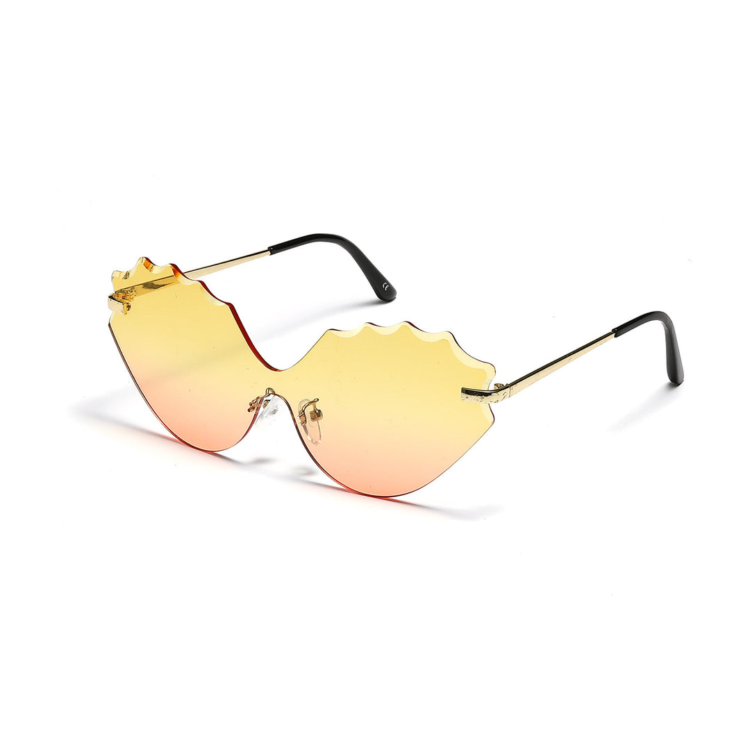 Damen Sonnenbrille mit einzigartigem Wellen-Design Karnz
