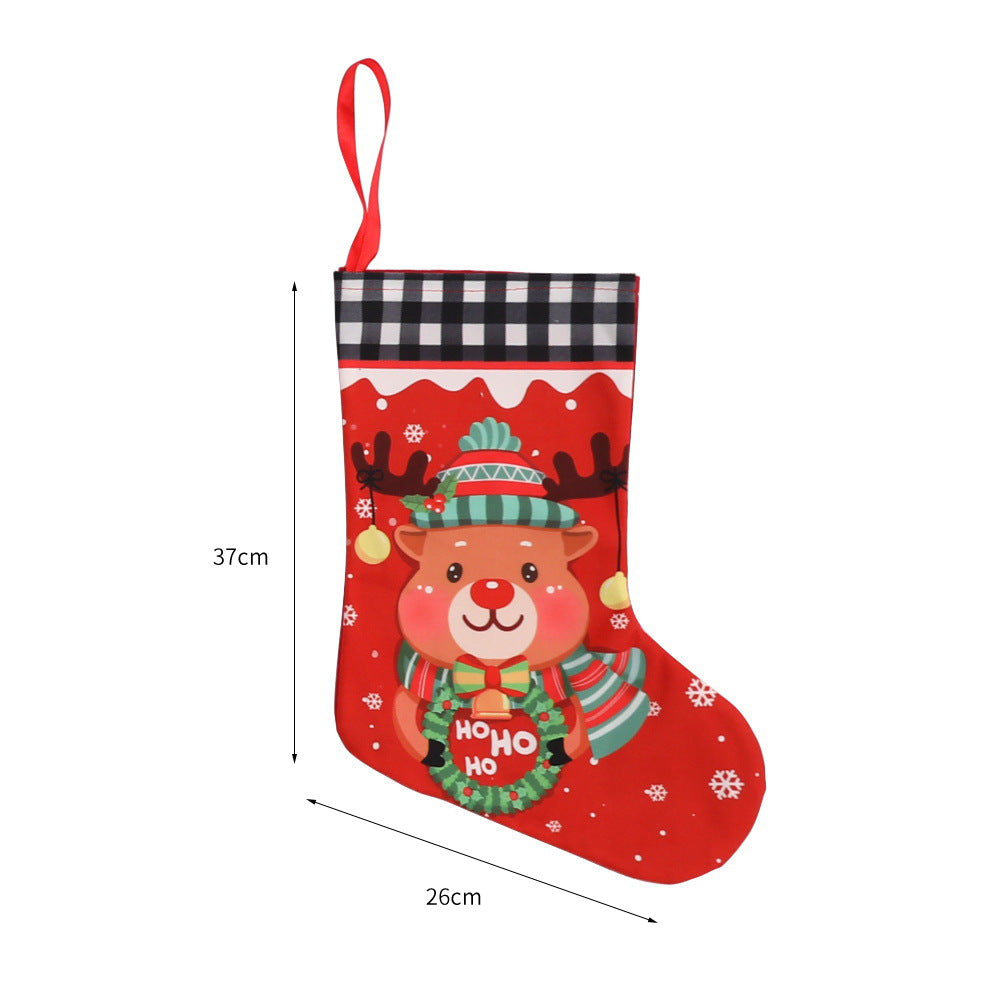 Weihnachtlich dekorative Socke