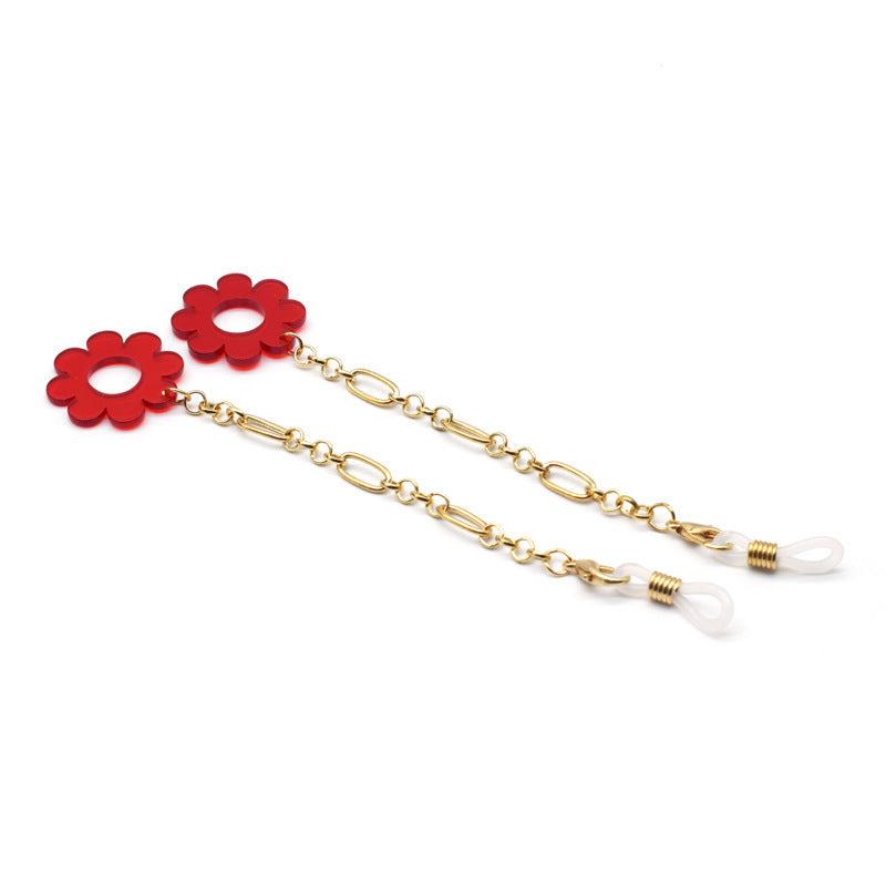 Blumenmuster-Brillenhalter-Kette Karnz