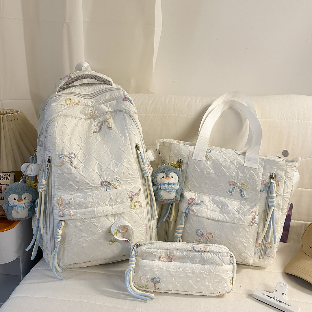 Bestickter Stepp-Rucksack Karnz