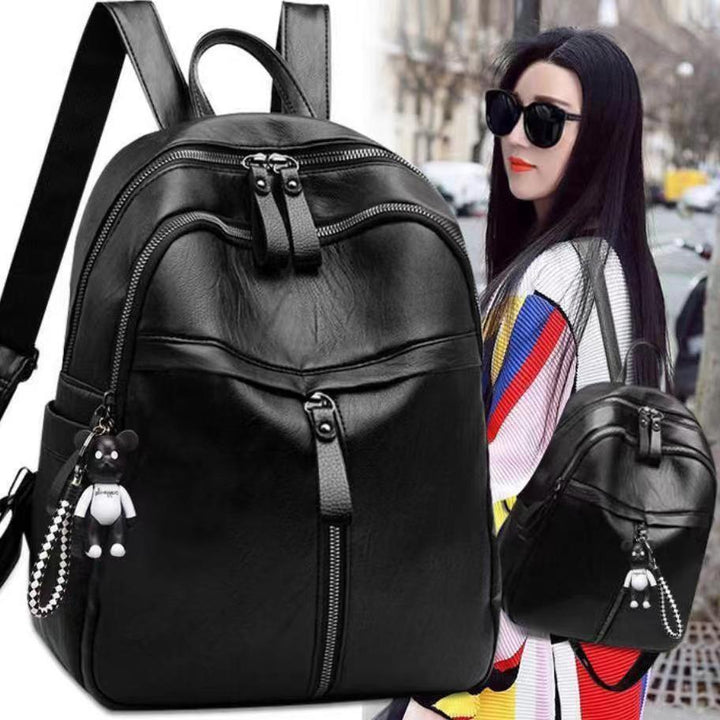 Stylischer Leder-Rucksack Karnz