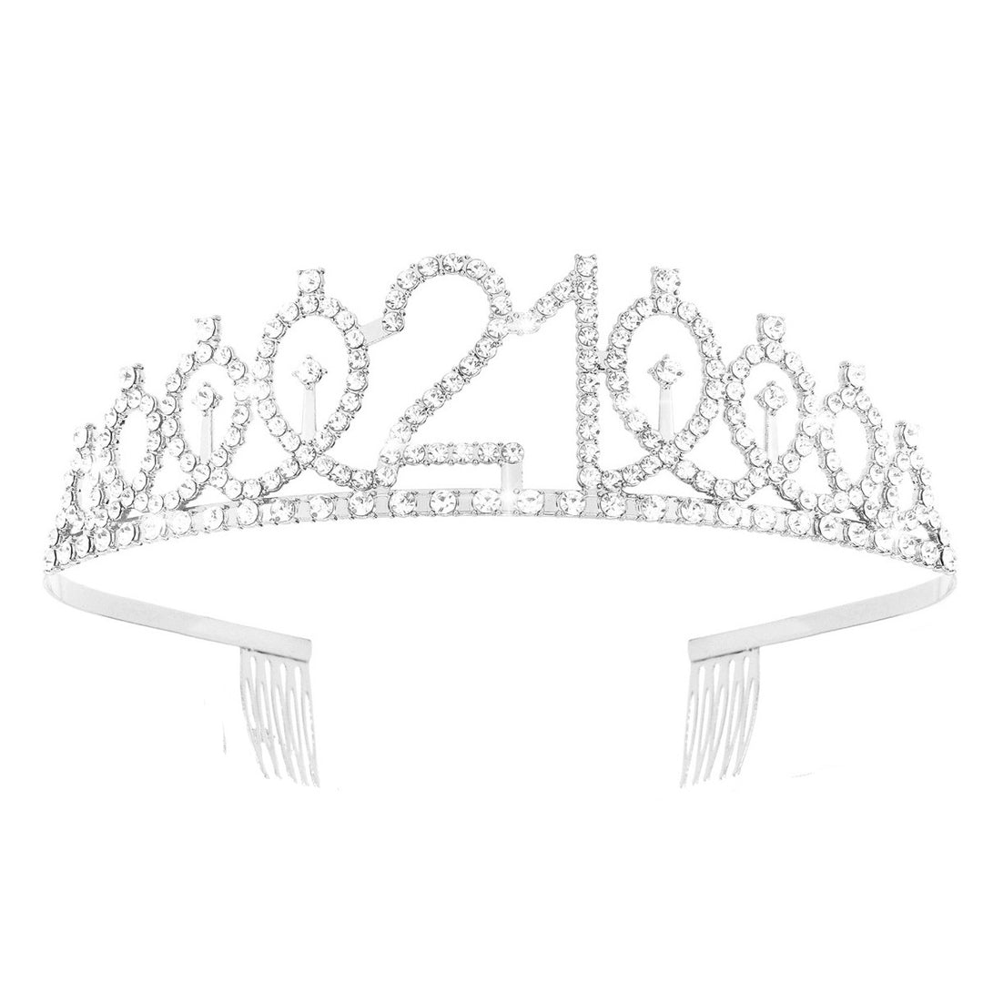 Damen Kristallverzierte Tiara mit elegantem Design Karnz