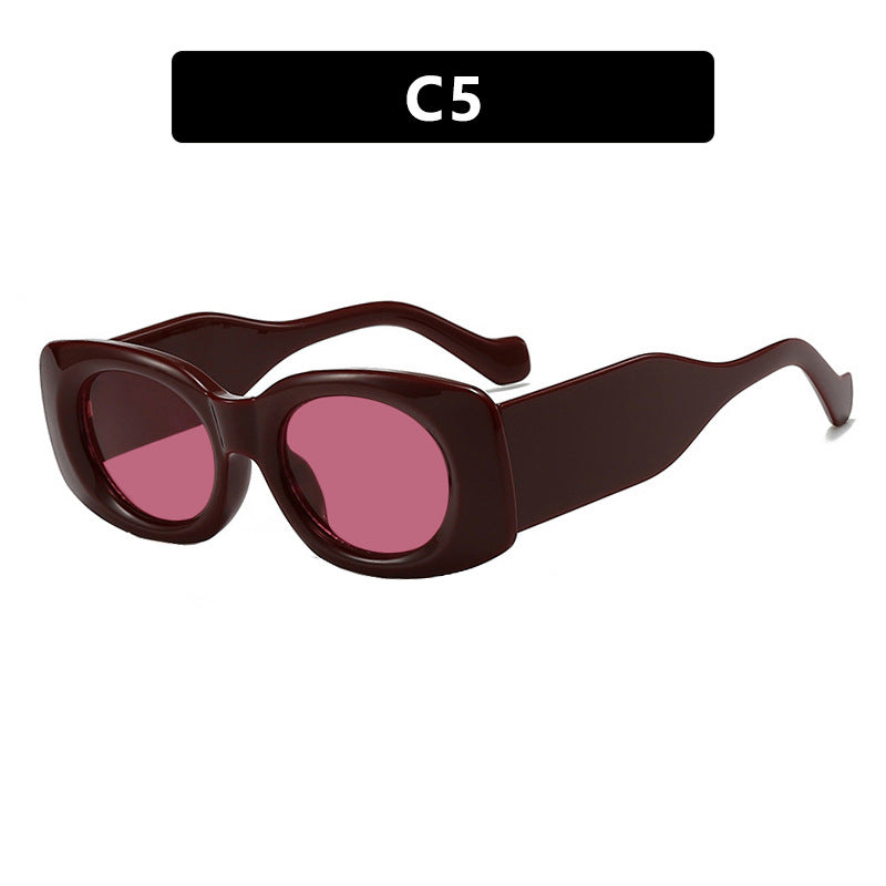 Damen futuristische Sonnenbrille im eleganten Quadratdesign Karnz