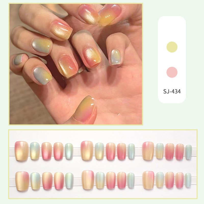Ombre Effekt Press-On Nagelset Karnz