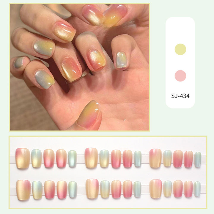 Ombre Effekt Press-On Nagelset Karnz