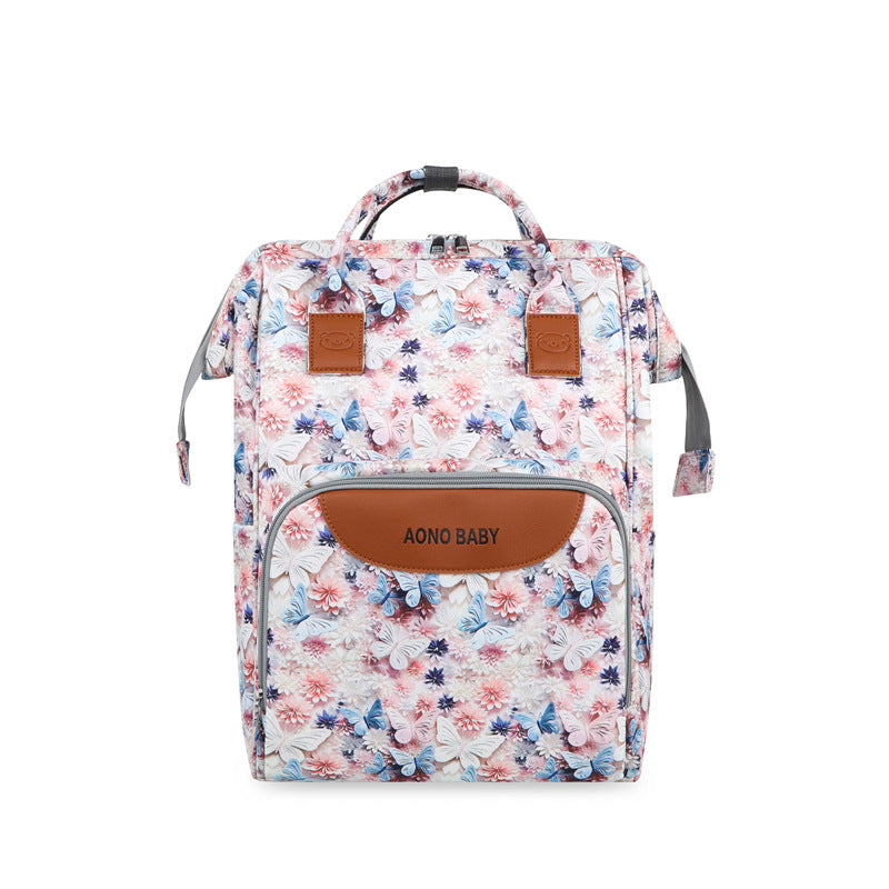 Kreativer floral gedruckter Mehrfach-Taschen Wickelrucksack Karnz