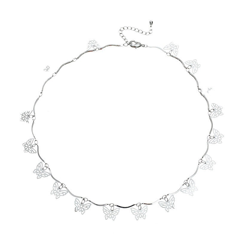 Schmetterlingsdesign Choker-Halskette Karnz