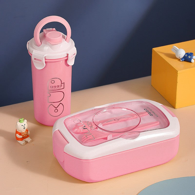 Stylische Lunchbox und Wasserflasche Set