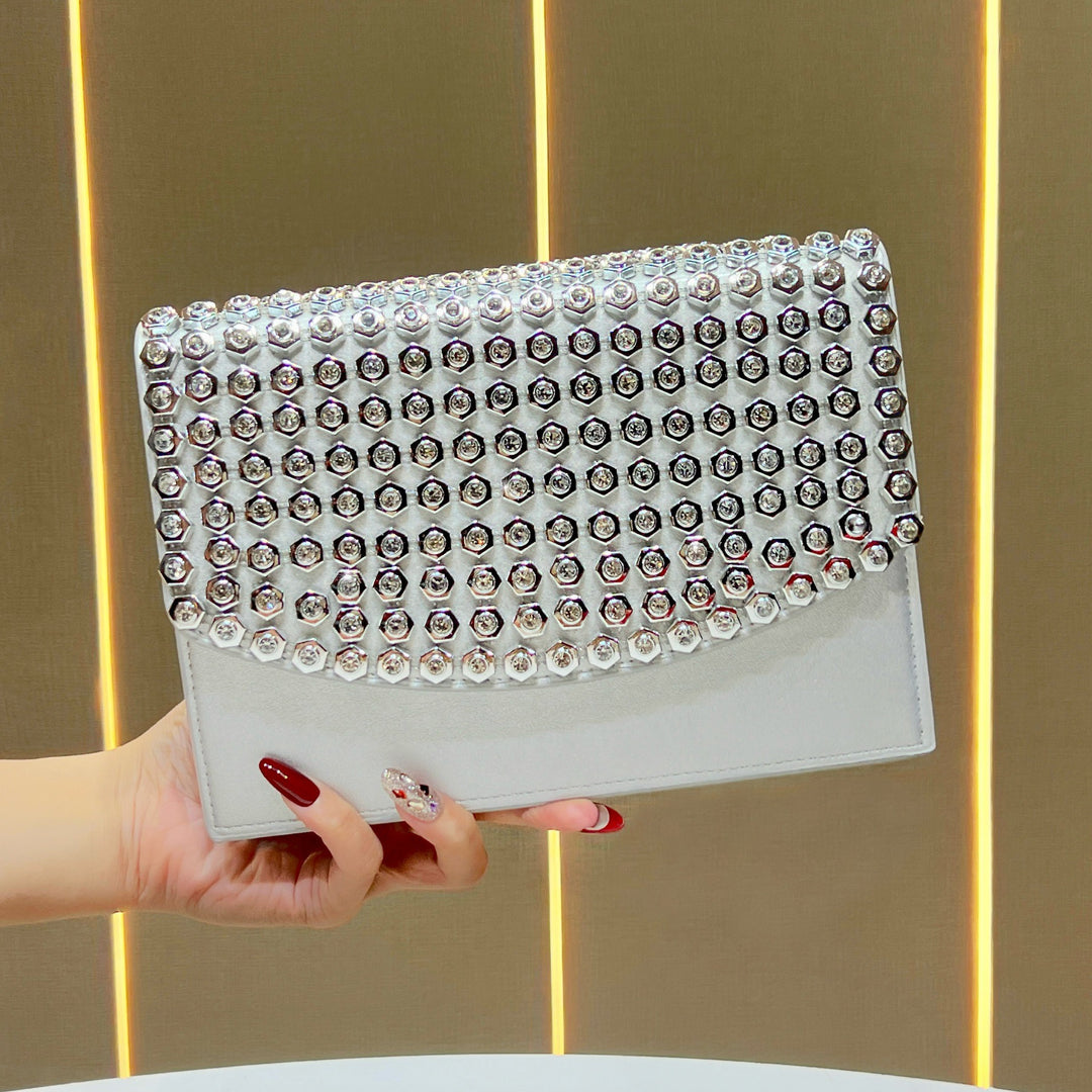 Luxuriöse Nieten Abendtasche
