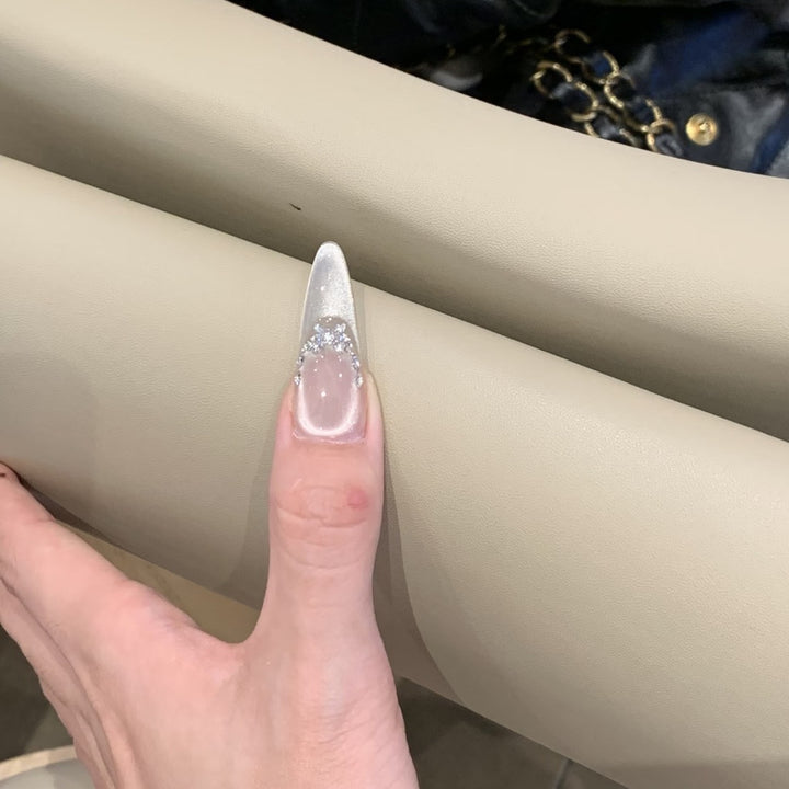 Elegante Lange Stiletto Nagelkunst Erweiterungen